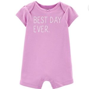 NWT Adorable Purple Carter’s Romper 🥰